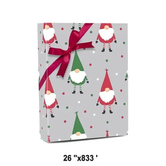 Christmas Gnomes Wrapping Paper 26'' x 833' {1}