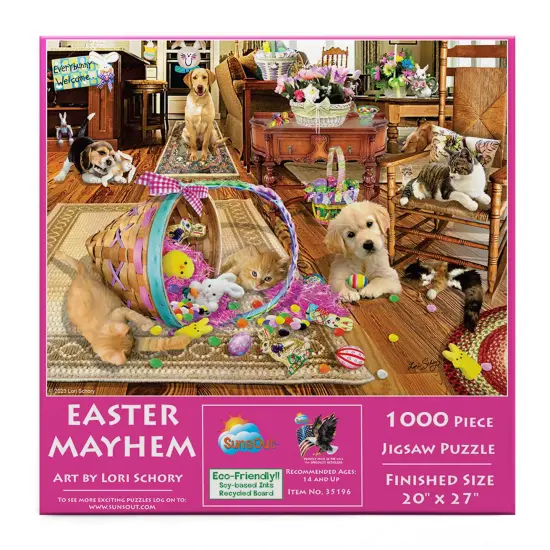 Sunsout Easter Mayhem 1000 pc Jigsaw Puzzle 35196 {4}
