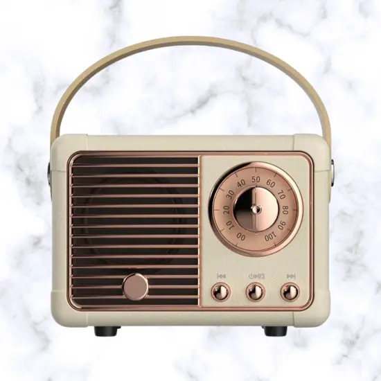 Vintage Inspired Bluetooth Radio Cream {1}