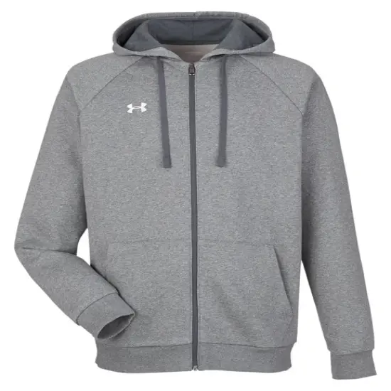 Under Armour&reg; Men's Rival Fleece Full Zip Cs gr lh/ wh {1}