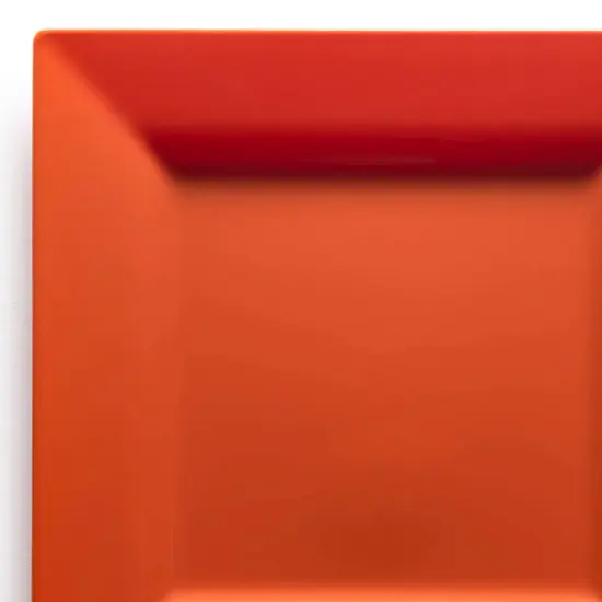 Burnt Orange Square Plastic Cake Plates - 6.5" (120 Plates) {1}