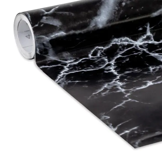 Duck EasyLiner Adhesive Laminate - Black Marble, 20" x 15 ft {1}