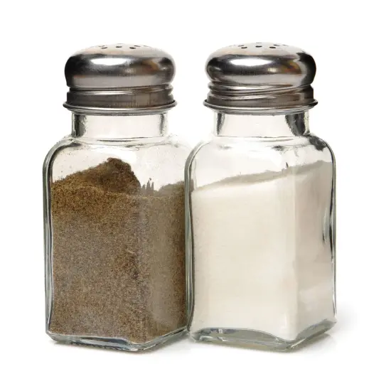 Handy Housewares Classic 2.5-Ounce Diner Style Square Glass Salt or Pepper Shaker {4}