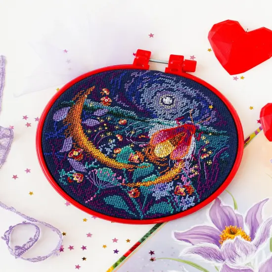 Cross-stitch kit Fireflies {1}