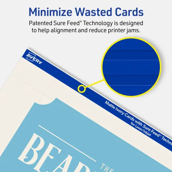 Avery Matte Ivory Postcards, 6" x 9" Rectangle Scalloped Edge {4}