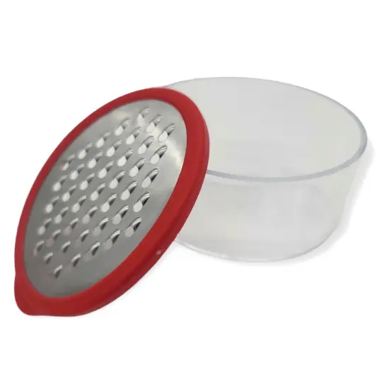 Handy Housewares Mini Grater with Container - Ideal for Grating Garlic, Cheese and Zesting Citrus - Random Color {3}