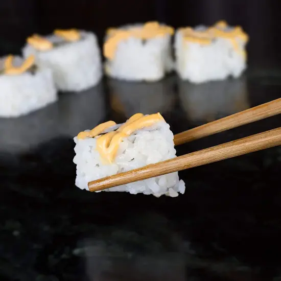 Chef Craft 9.5" Long Reusable Natural Bamboo Chopsticks Set - 4 Pair {3}