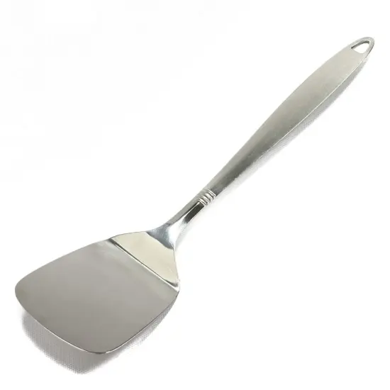 Chef Craft 12.5" Stainless Steel Solid Turner Spatula with Attractive Brushed Finish Handle {1}
