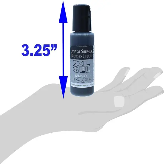The Beadsmith XL Gel, Liver of Sulfur Extended Life Gel, 1 Fluid Ounce (29ml) Bottle, Apply a Patina Finish to Silver, Copper, and Other Metal for Oxidized Look on Art and Jewelry Projects {4}