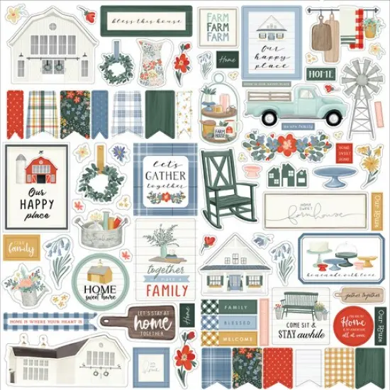 Carta Bella Farmhouse Summer 12x12 Element Stickers {1}