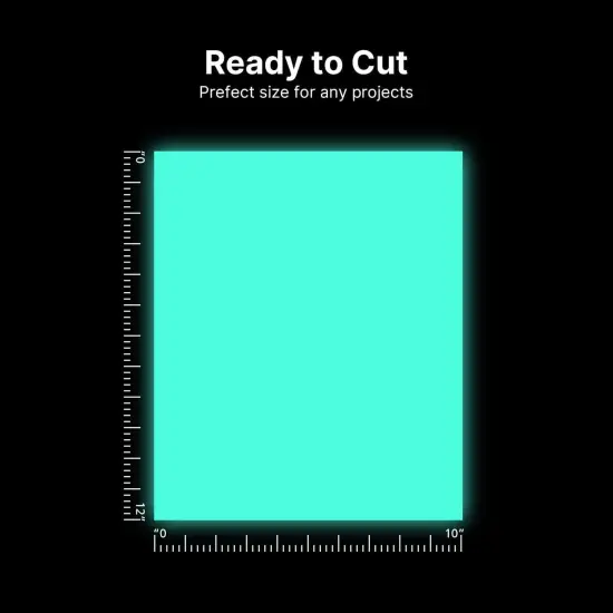Heat Transfer Vinyl Glow in Dark Iron on Vinyl 9 Pack 12"x 10" {3}