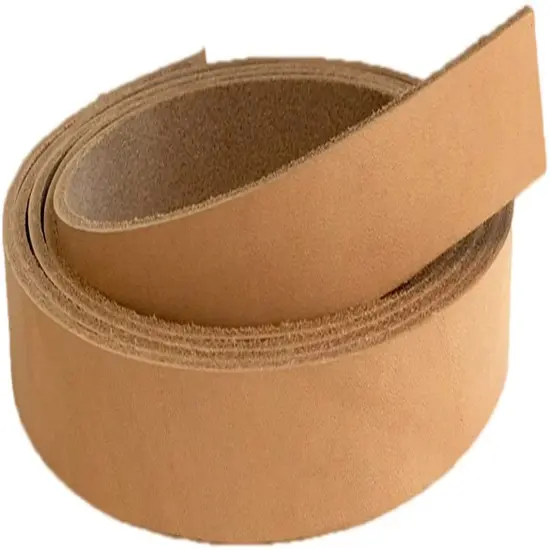 European Leather Works 9-10 oz. 3.2-4mm Vegetable Tanned Cowhide Leather Strip Sizes 1" to 3" Width X 84" Length {6}