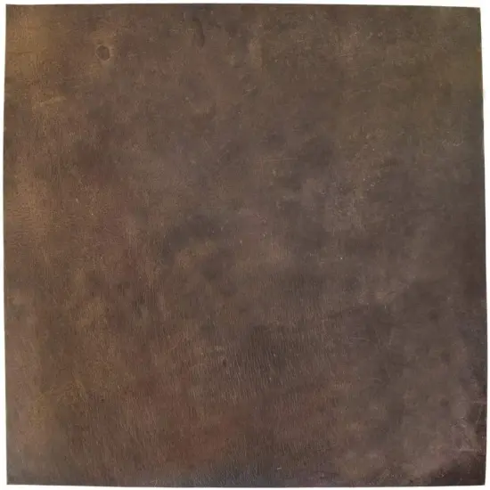 ELW Thick Leather Square for Crafting, Tooling, Repair Projects BB (12" x 12") (3.5mm) | Heavy Weight | Natural Full Grain Leather | Quality Leather Guaranteed | Bourbon Brown {1}