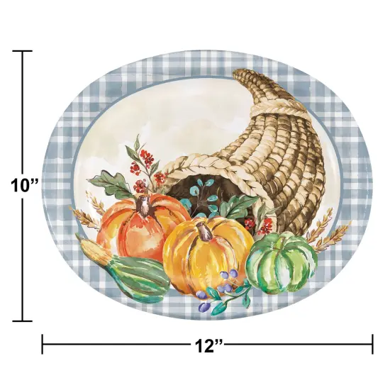 Decadent Cornucopia Oval Platters - 8ct {2}