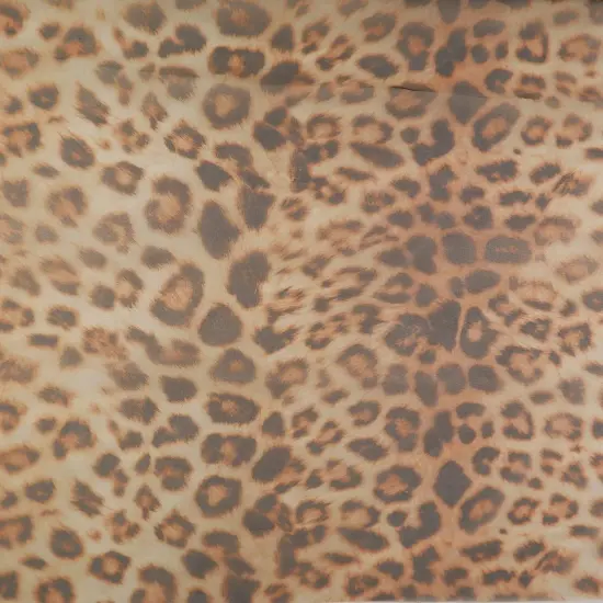 1 Yard Nylon Polyester Organza Animal Print Sheer Lightweight Woven Fabric 58/59" Width BROWN {2}