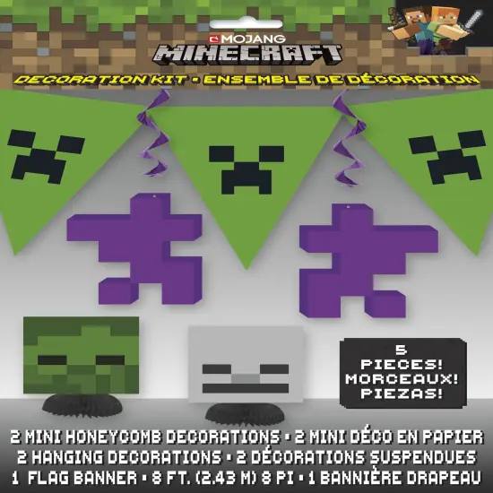 Minecraft Party Decoration Kit - 5pcs {1}