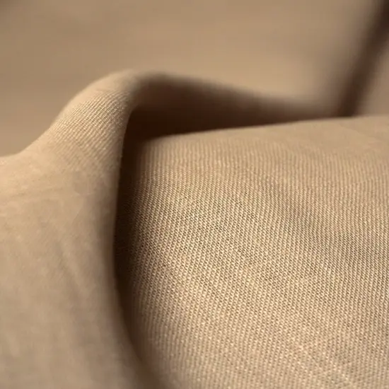1 Yard Pure Linen Fabric Fawn 5.5 oz/y&sup2; Midweight Stone Washed, 54&rdquo; Wide {1}