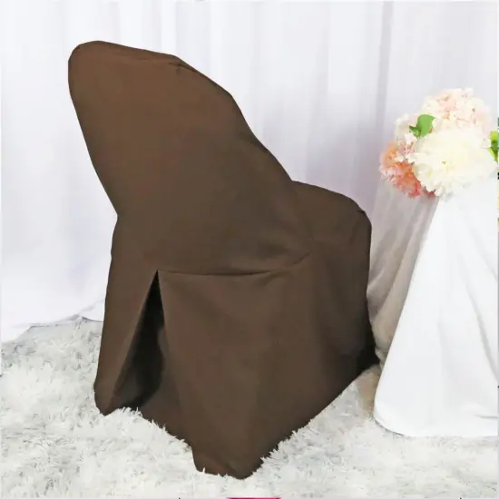1 Piece Chocolate Polyester Chair Cover for Stylish Folding Seating {2}