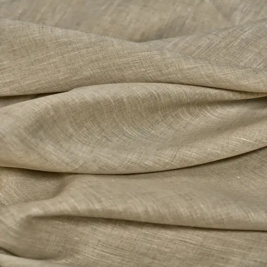 1 Yard Two Tone Melange Linen Fabric Natural or Off White Flat Weave 58 Inches Wide Natural/Off-White {3}