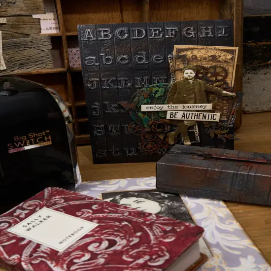 Sizzix 3D Texture Fades Embossing Folder A5 by Tim Holtz-Entangled {3}