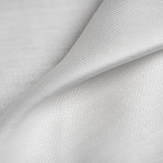1 Yard White Irish Linen Herringbone Premium Natural Sewing Fabric 57" Width {3}