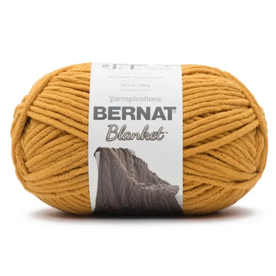 Bernat Blanket Big Ball Yarn 24 Pack-Burnt Mustard {3}
