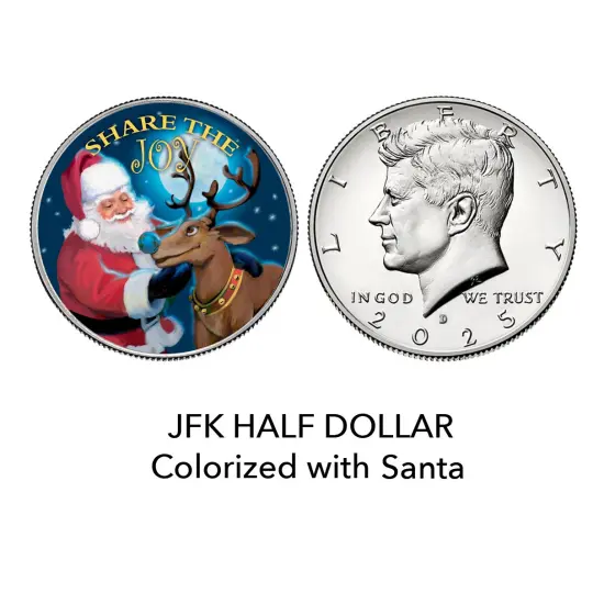 2025 Santa Coin Collectible Greeting Card {5}