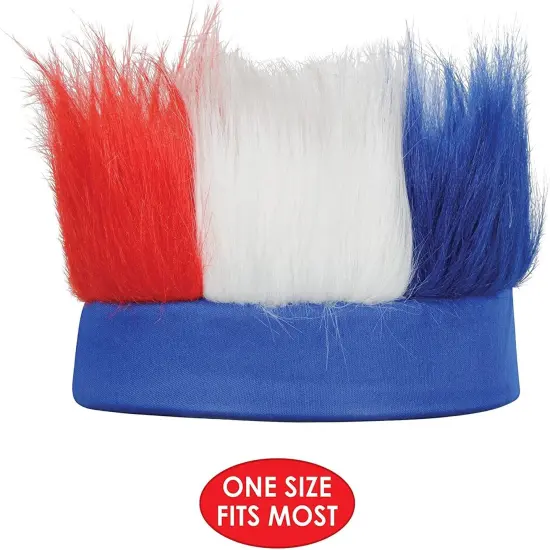 Red, White, & Blue Patriotic Hairy Headband {3}