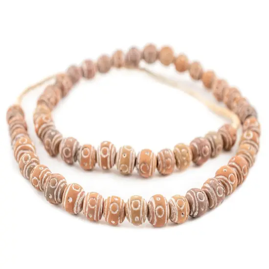 The Bead Chest Natural Terracotta Round Mali Clay Beads (12mm) {3}
