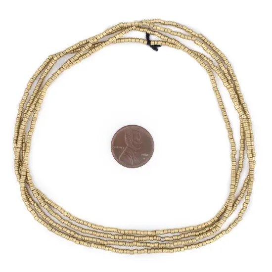 The Bead Chest Brass Double Heishi Beads (2mm) {2}