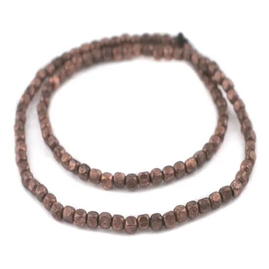 The Bead Chest Antiqued Copper Rounded Rectangle Beads (6x5mm) {3}