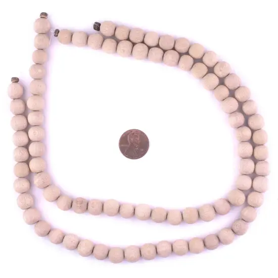 The Bead Chest Unwaxed Round Rosewood Beads (10mm) {2}