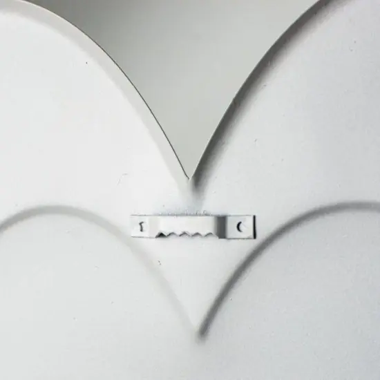 12" Metal Embossed Heart Hanger: Black Gold Check {2}