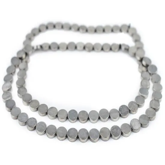 The Bead Chest Circular Disk Silver Beads (10mm) {3}