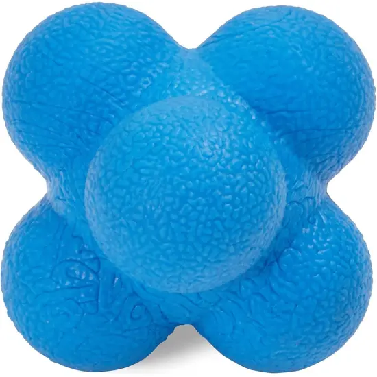 2 Pack Rubber Hand Eye Coordination Training Balls for Reflex Speed, Multiside Reaction Ball for Sports, Agility Training Equipment, Baseball Tennis {7}