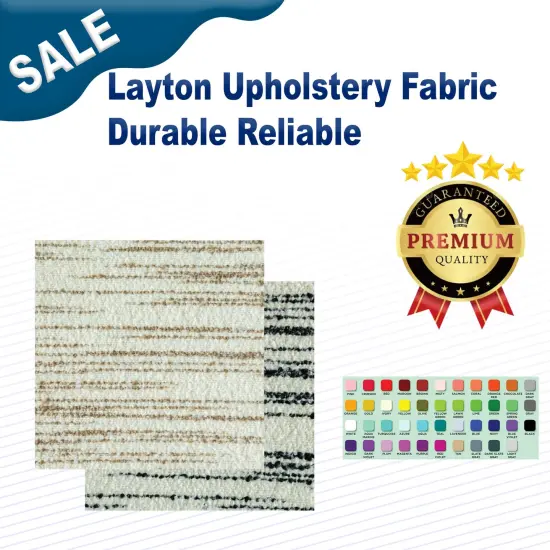 Layton Upholstery Fabric Durable & Reliable Whisper {2}