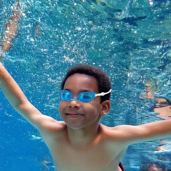 Swim Central 6" Blue Recreational Buccaneer Goggles Swimming Pool Accessory {3}