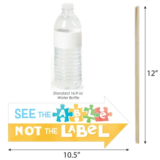 Big Dot of Happiness Autism Acceptance Photo Booth Props Kit - 10 Piece {4}