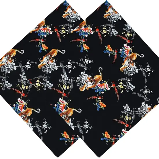 Wild Tiger Printed Spandex Fabric {4}