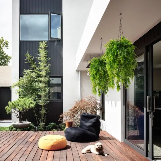 Artificial Hanging Eucalyptus Plant Basket &ndash; UV-Resistant, Lifelike Greenery for Outdoor D&eacute;cor {4}