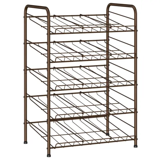5 Tier Can Storage Dispensers Rack Holder, Can Rack Storage Holds to 60 Cans {1}