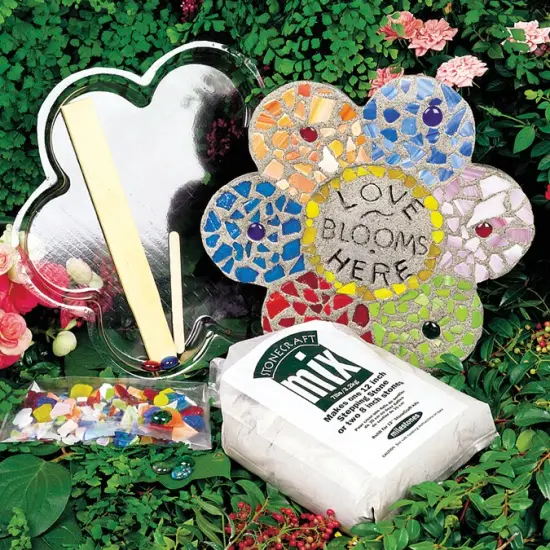 Milestones Mosaic Stepping Stone Kit-Flower {2}