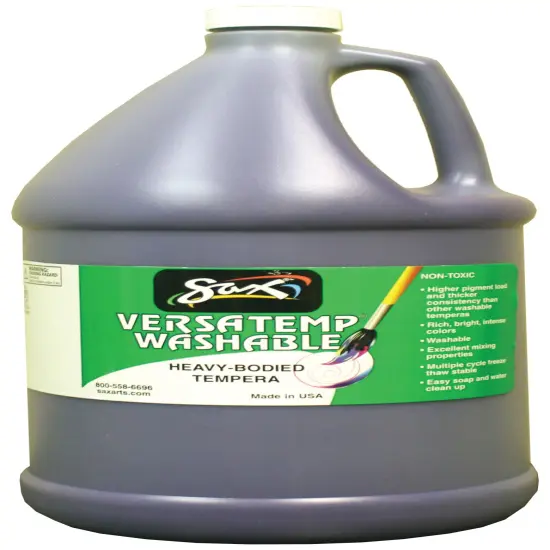 Sax Versatemp Washable Heavy-Bodied Tempera Paint, 1 Gallon, Violet {1}
