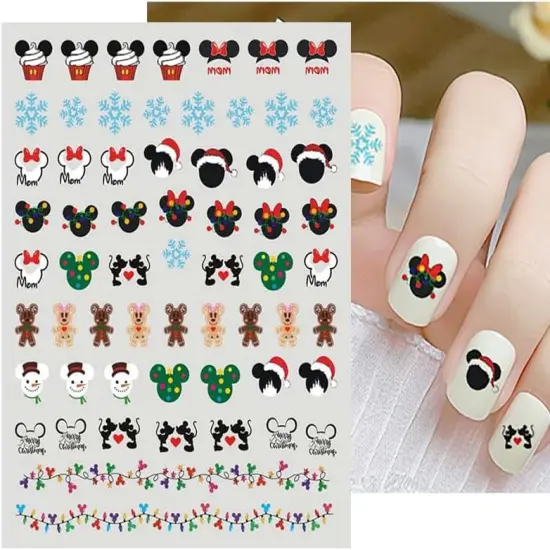 4 Sheets Christmas Nail Art Stickers {3}