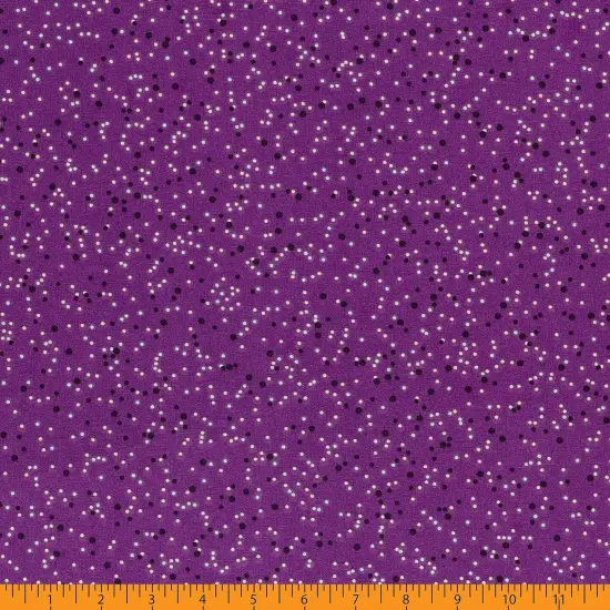 Mook Fabrics Dotted Cotton Fabric [108 in. Wide] - By The Yard Crushed Grape {3}
