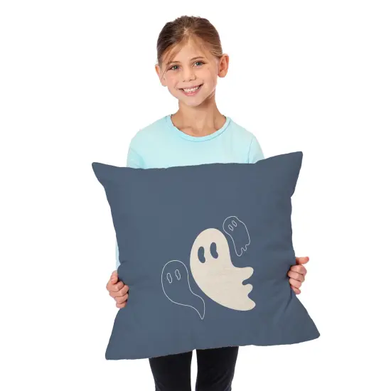 Halloween 18 Inch Throw Pillow Ghosties {2}