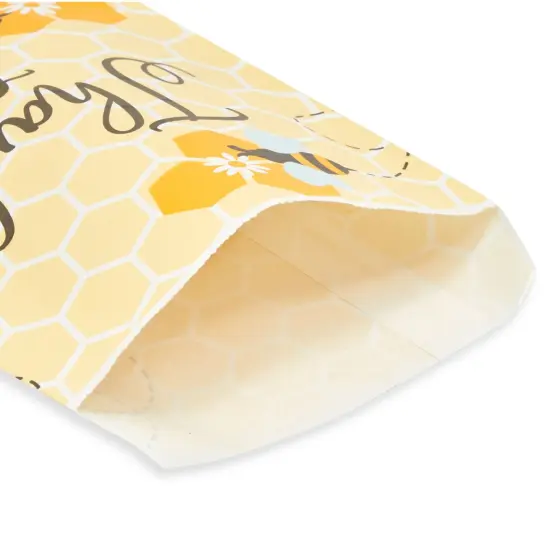 100 Pack Bumble Bee Paper Treat Bags for Baby Shower, Party Favor Bags for Goodie, Gifts, Decorations, 5x7 in Yellow {5}