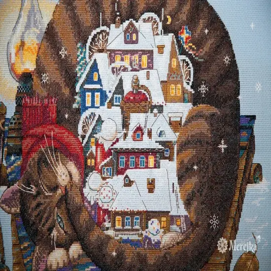Cozy Winter K-107 Counted Cross-Stitch Kit {6}