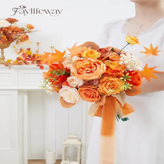 Silk Mix Peony Artificial Flowers Fall {2}