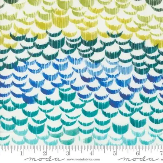 Coming Up Roses Turquoise Breeze Blenders Watercolor 44"/45" Fabric Per Yard {1}